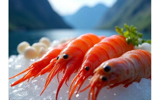 Nærøyfjord Seafood Experience med ferske reker og skalldyr